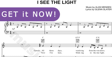 Mandy Moore, I See The Light Sheet Music, chords, tabs, notation download