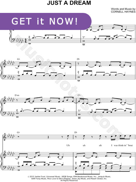Nelly, Just a Dream Sheet Music Sheet Music, download notation, score