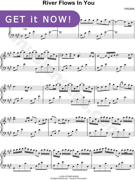 Yiruma, River Flows in You Sheet Music, piano notation, download score